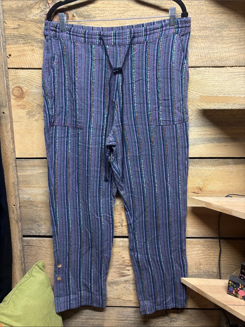 Sundance Striped Drawstring Joggers